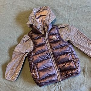 Petit Bateau raincoat and puffer vest